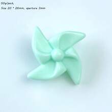 20pcs-25pcs Acrylic AB Color Windmill Beads DIY Mobile Phone Chain Keychain Bead Accessories Material Bulk Bead Wholesale - Multicolor - View 20