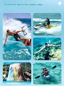 1pc Universal Waterproof Touchscreen Phone Case Waterproof Bag, 3D Waterproof Phone Protective Cover, Phone Dry Bag, Travel Essential, Beach & Pool Essential, Cruise Essential, Compatible With/Galaxy - Suitable For Swimming, Rainy Days, Outdoor Activities, Avoid Phone Water Damage, Summer Beach Essential - Multicolor - View 3