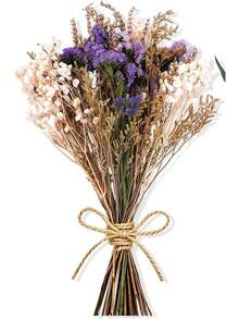1Bunch Purple White Large Artificial Flower Bouquets Lavender Baby Breath Forget Me Not Boho Wedding DIY Home Decor Preserved Floral Arrangement Gifts - Purple, Pink - View 10