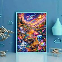1pc DIY 5D Diamond Painting Kit, Suitable For Adults And Beginners, Craft Supplies, Applicable For Living Room, Bedroom, Office, Wall Decor Art. - round diamond - View 4