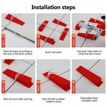 NEW 1000pc Tile Leveling Spacer System Tool Clips Wedges Flooring Lippage Plier UK - VJK0183-1 - View 9