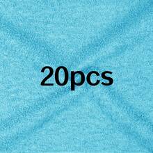 Washcloth Set 40 Packs – Soft, Absorbent Face Towels For Bathroom & Gym, Hand, Beauty, Spa, And Home Hair Care Use – Reusable, Durable & Machine Washable Wash Cloths - Multi-Color, 10x10 Inches - Blue - View 13