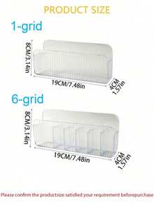 Bathroom Lipstick Mirror Cabinet Storage Box, Wall-Mounted Perforated Cosmetic & Skincare Shelf, Plastic Modern Style - A - View 11