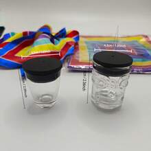 Magic Scarf To Glass Cup Trick - Instant Beverage Illusion Party Prop - Face Cup + Lid + Silk Scarf - View 7