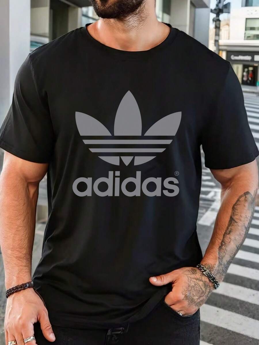 Men T-Shirts - 黑色 - 查看 1