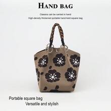 1pc Floral Large Capacity Lightweight Handbag, Suitable For Commuting, School, Travel, Portable Matching With Clothes, All Seasons - Multicolor - View 14