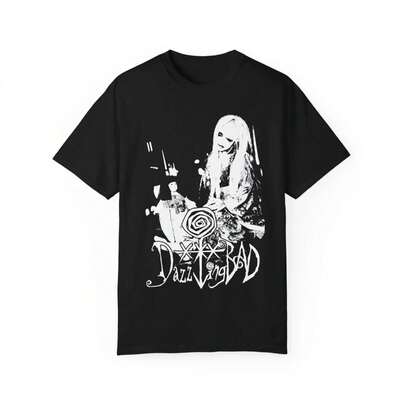 American Vintage DazzlingBAD Japanese Band Merch Gothic T-Shirt Summer New Vintage Fashion Men's And Women's Streetwear