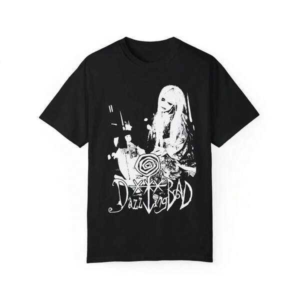 American Vintage DazzlingBAD Japanese Band Merch Gothic T-Shirt Summer New Vintage Fashion Men's And Women's Streetwear