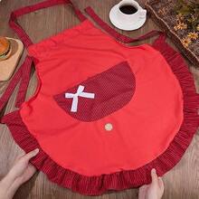 Kitchen Apron Chef Apron Suitable For Women With Pockets And Adjustable Neck Strap And Long Ties - Multicolor - View 12