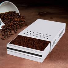 304 Stainless Steel Coffee Knock Box, Drawer Type Detachable Coffee Grounds Knock Container For Home Cafe Kitchen Bar - Silver - View 2