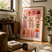 Funny Lamp Lover Big Light Living Room Art Print Wall Decor - Lamp Enthusiast - View 2