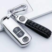 1pc Car Key Shell Keychain Protective Cover Compatible With CX-3 CX-5 CX-7 CX-9 Speed Miata MX5 2-Button Remote Key Accessory - KY2 - View 7