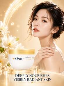 Dove Nourishing Brightening Body Lotion, 300ml Full Size/50ml Sample, Deeply Moisturizing, Radiating Skin Glow, Super Hydrating, Long-Lasting Fragrance, Suitable For Normal Skin - Dove Nourishing & Brightening Body Lotion - View 3