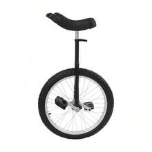 DYNAMI Unicycle With Excellent Steel Frame,Leakproof Tire,Adjustable Height,Curved PU Seat,Mute Bearing,Anti-Slip Designs,For Outdoor Sports Fitness Exercise[A Good Gift For Family And Friends] - Black - View 12