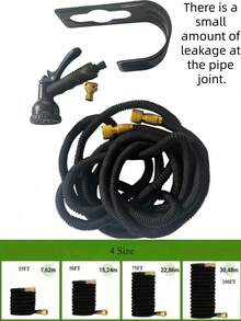 25ft-100ft Expandable Garden Hose Set With Powerful Spray Nozzle, Durable PVC Material, Water-Saving Latex Core, European Standard Connector, 3/4 Inch Diameter, Suitable For Efficient Gardening, Irrigation And Outdoor Cleaning - Multicolor - View 16