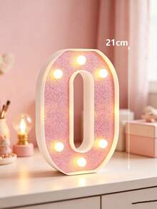 1件 21cm 粉色發光數字燈，居家裝飾 LED 數字燈，10/13/18歲生日派對裝飾數字牌 - 21cm粉紅色數字 - 查看 19