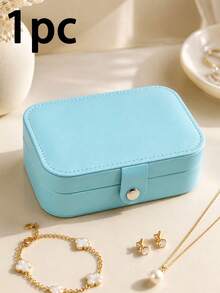 1 pieza Caja de almacenamiento de joyas exquisita, Caja de joyas, Caja de almacenamiento estilo gabinete, Collar, Aretes, Pulsera, Caja de joyas para anillos, Caja de joyas dorada exquisita francesa - Multicolor - Ver 13
