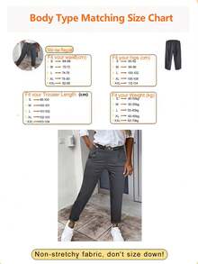New Arrival Fashion Women's Casual Long Pants With Cuffed Hem, Versatile For All Seasons - Dark Grey - View 4