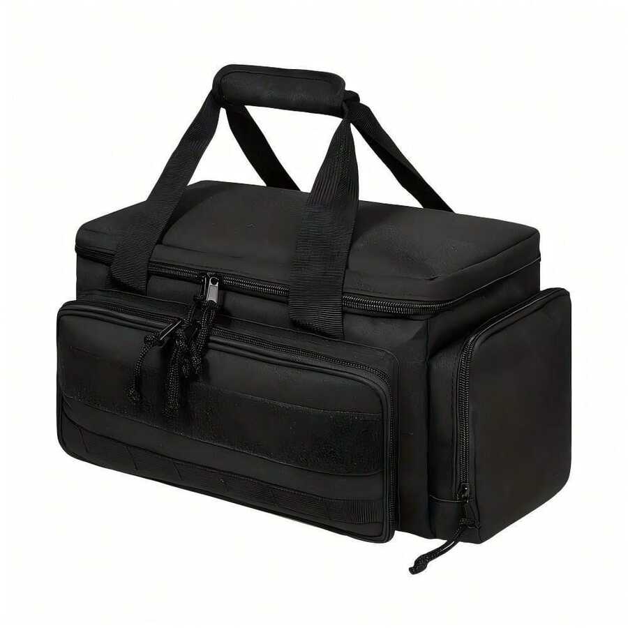 Tas Perkakas Hitam, Tas Penyimpanan Perkakas Taktis dengan Alas Tahan Aus, Tas Kerja Multifungsi, Cocok untuk Tukang Reparasi, Pengrajin, dan Tukang Kayu - hitam - View 1
