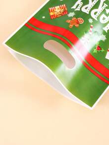 10/20/50入聖誕禮物袋，Merry Christmas 塑膠小禮袋，綠色點心袋，適合冬季節日裝飾，聖誕派對用品 - 多色 - 查看 4