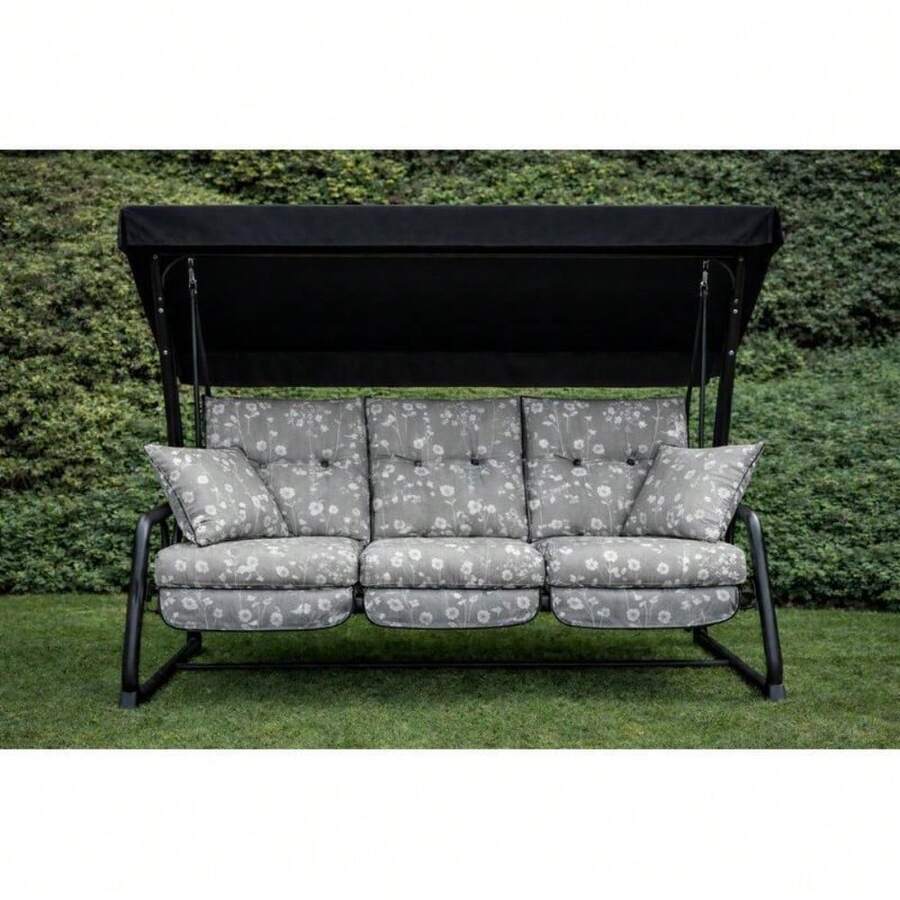 Replacement Cushion Only For 3-Seater Garden Hammock – Soft, Breathable Fabric With Multiple Pattern Options To Refresh Your Outdoor Relaxation Space; Lightweight And Easy To Install; Designed For Comfort And Everyday Use; Compatible With Standard Vi - 153cm (H) X 140cm - View 1