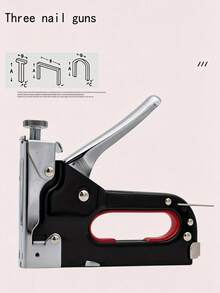 4-In-1 Heavy Duty Labor-Saving Staple Gun Set, Ergonomic Soft Rubber Handle Nailer, Shock-Absorbing Wear-Resistant Stapler - Heavy Duty Labor-Saving, Shock-Absorbing, Ultra-Long Life, Anti-Vibration Pad Design, Suitable For Woodworking, Home Decor, Garden Repair, Daily Office, School Crafts, DIY Projects For Families Across States. Heavy Duty Labor-Saving Manual Men's Tool, 4-In-1 Household Tool, Shock-Absorbing Professional Woodworking Tool, Universal DIY Tool For All States, Labor-Saving Easy-To-Use Home Decor Tool, Convenient School Supplies, Efficient Labor-Saving Office Supplies. - Multiple Styles - View 3