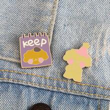 1Pc Of Soft And Cute Party Puppy Calendar Cute Pet Cartoon Pattern Enamel Brooch Suitable For Young Students Backpack Jacket Healing Decorative Brooch - Multicolor - View 2