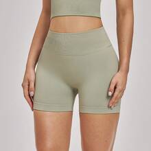 Women's Knitted High Elasticity Sports Shorts, Butt Lifting Design, Perfect For Sports And Exercise - Dusty Purple - View 5