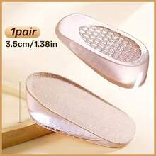 1 Pair Self-Adhesive Invisible Height Increasing Insoles, Non-Slip Breathable Honeycomb Cushion, Shock Absorbing Pads, Unisex, Suitable For Sneakers, Boots, Daily Commute - Beige - View 11
