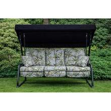 Replacement Cushion Only For 3-Seater Garden Hammock – Soft, Breathable Fabric With Multiple Pattern Options To Refresh Your Outdoor Relaxation Space; Lightweight And Easy To Install; Designed For Comfort And Everyday Use; Compatible With Standard Vi - Country Teal (B - View 2