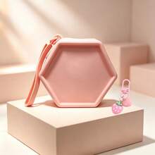 Women's Small Handbag, Fruit Keychain + Polygon Waterproof Silicone Bag, Anti-Drop Travel Portable Data Cable, Small Earphone Bag, Lipstick Cosmetics Coin Storage Bag, Valentine's Day Anniversary Gift Storage Bag - Multicolor - View 11