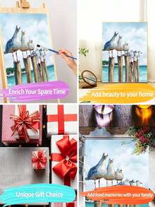 1 Set Perlengkapan Melukis Digital, Cocok Untuk Pemula, Set Mewarnai Merpati - Perlengkapan Pemula Dewasa, Hadiah Ulang Tahun, Hadiah Ulang Tahun Pernikahan, Hadiah Liburan, Dekorasi Rumah - A - View 4