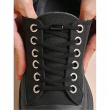 1 Pair Elastic Shoelaces With Capsule Buckle, Classic Style, Suitable For Sneakers And Athletic Shoes - View 3