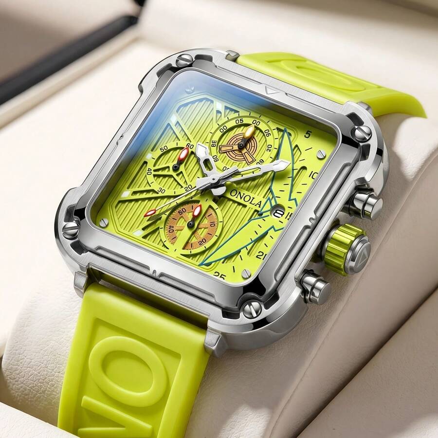 2026 ONOLA Quartz Watch Chronograph Watch Men Casual Multifunction Sports Waterproof Watch Gift
