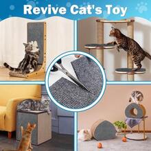 Protector de sofá para arañazos de gato, almohadilla para arañazos de gato, protector adhesivo para arañazos de gato, evita que las garras del gato arañen el sofá, uso interior (decoración del hogar para Navidad, Halloween, otoño) - 30*200 cm - Ver 7