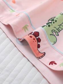 2pcs/Set Plus Size Women's Pajama Set, Cute Dinosaur Family Print, Women's Loungewear, Spring/Summer Holiday Outfit, Short Sleeve Lapel Top And Shorts, Can Be Worn As Casual Wear - Multicolor - View 7