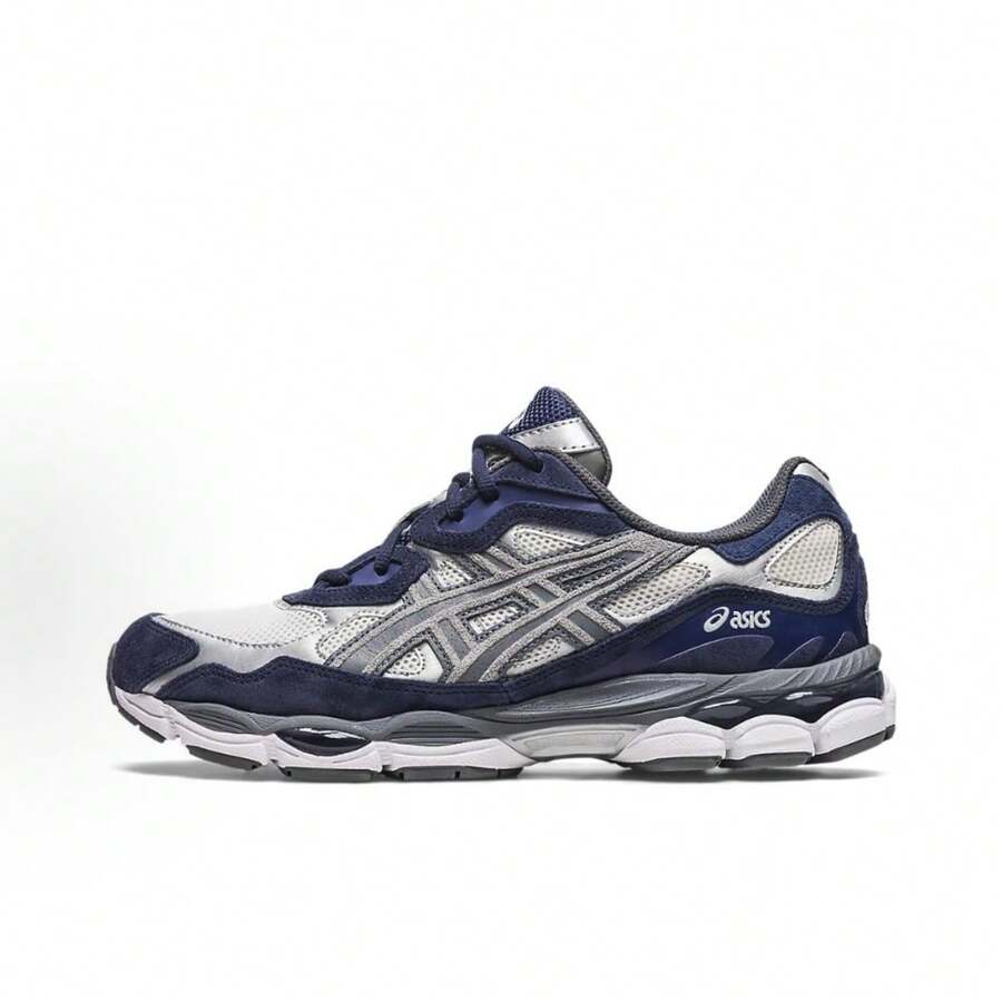 ASICS Gel-NYC Sneakers - Authentic Unisex Retro Lifestyle Running Shoes | Viral 2026 Sportstyle Urban Trainers | Premium Gel Technology Cushioning | Durable Suede & Mesh Performance Footwear | Classic Comfort Daily Sneakers - 藏蓝色 - 查看 1