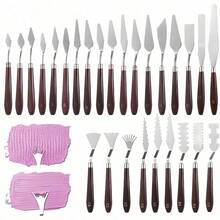 27pcs Stainless Steel Palette Knife Set, Professional Painting Scraper Set For Gouache, Acrylic And Oil Paint - Sets - View 2