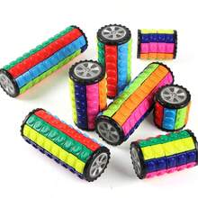 1PC Creative Intelligence Stress Relief Toy, 3D Colorful Corn Magic Cube, 3x3/4x4/5x5 Cylindrical Rotating Magic Cube - Multicolor - View 4