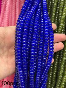50/100顆 5*8mm 玉瑪瑙隔珠，DIY 手鍊項鍊鑰匙圈配件，多色百搭，激發手工設計靈感 - Please choose a color - 查看 57