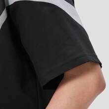 Adidas Clover New Men's Breathable Sports Casual Crew Neck Short Sleeve T-Shirt - Black - View 5