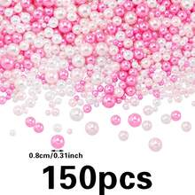 150pcs Party Decoration Confetti Table Centerpiece Confetti, No-Hole Faux Pearl Confetti, Party Confetti - Multicolor - View 7