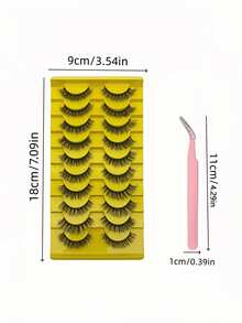 Thin Transparent Stem Strip False Eyelashes Natural Daily Single Piece - View 6