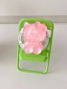 1PC Sanrio Cartoon Hello Kitty Cat Phone Stand, Colorful Epoxy KT Cat Magnetic Phone Holder, Telescopic Phone Stand - Multicolor - View 9
