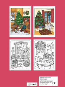 Sweet Christmas House Coloring Book: Cute Candy Cane Gingerbread Cottage With Snow Icicles, Mini Decorated Xmas Tree & Lollipop Roof, Whimsical Sweet Holiday Illustrations For Kids & Adults Festive Stress Relief - JX-863-sweet Christmas House - View 8