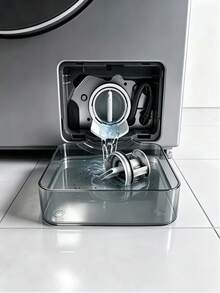 1個透明洗衣機排水集水盤,適用於滾筒洗衣機排水口,加厚可視廢水收集盒,家用洗衣機排水盤,易組裝拆卸的集水容器,防污防漏廢水儲存盒,大容量透明廢水盤,專為洗衣機排水清潔設計,耐磨防摔易清洗,居家洗衣維護實用配件,兼容大多數滾筒洗衣機排水口,洗衣清潔必備用品 - 多款 - 查看 2