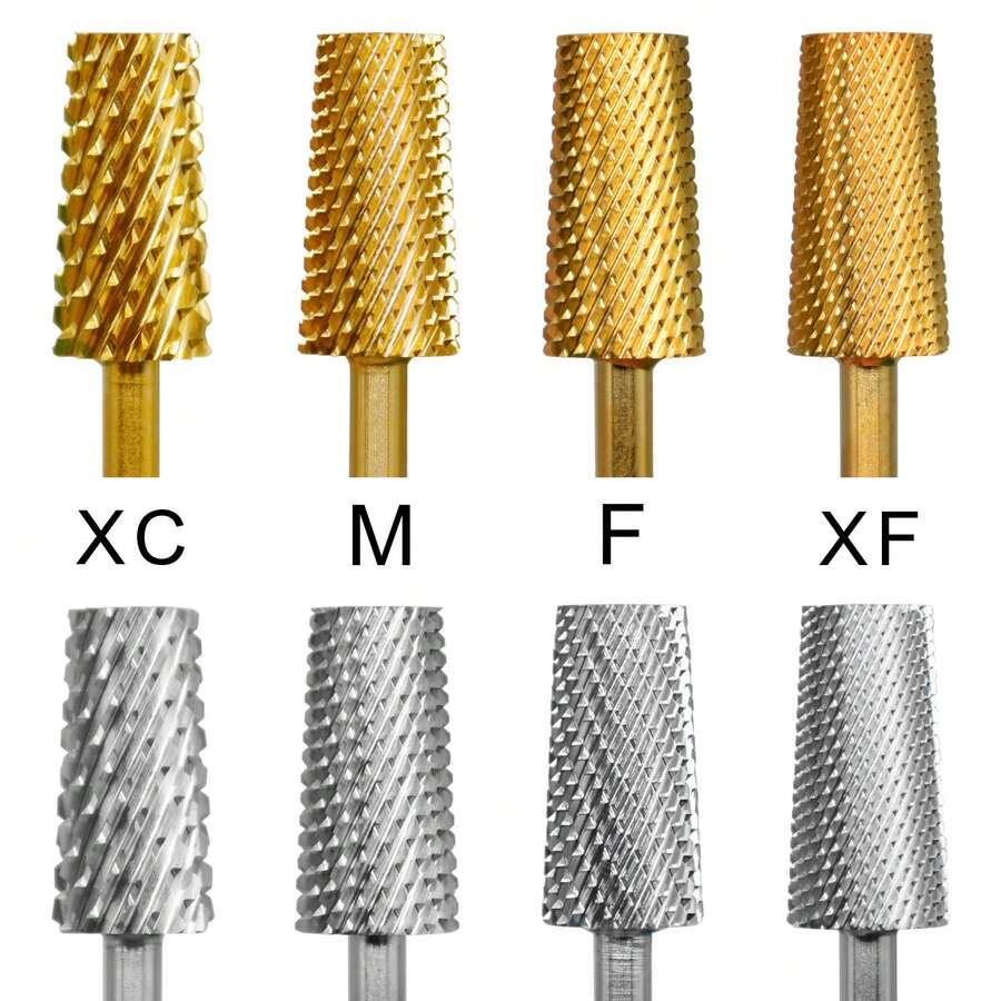 6.6mm Large Trapezoidal Tapered Barrel-Shaped 3-Color Tungsten Carbide Nail Drill Bit