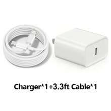 30W Apple Fast Charging Kit [USB C Wall Charger Wall Plug US Plug + 3.3ft/100cm Type C To Lightning Cable Apple IOS System Data Transfer Data Cable] Compatible With IPhone 14/13/12/11/XR/XS/XS Max Series Phone Adapter Kit - US A Type Plug(110-127V) - View 15