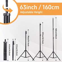 10-Inch/12-Inch Ring Light Strip, 63-Inch Extendable Tripod And Phone Holder, Dimmable LED Ring Light For Photography And Live Streaming, Suitable For Selfie Camera Photography/Makeup/Video/Live Streaming. - Black-10IN Fill Light - View 2