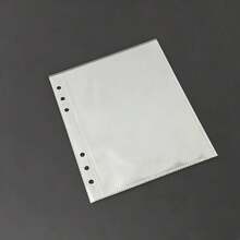 Álbum de Cartões Solto A5 com 6 Argolas e 4/2/1 Bolsos, Protetores de Página de Cartão de Foto Dupla Face com 4 Bolsos, Páginas de Refil Soltas Transparentes, Álbum de Armazenamento de Página de Cartão Estilo Bolso, Páginas Internas de PP Transparentes, Capas Transparentes para Cartões de Troca, Protetores de Página Transparentes, Capas de Álbum de Fotos de Plástico, Protetores de Bolso, Álbum de Armazenamento de Fotos, Adequado para Entusiastas de Planejamento, Colecionadores de Cartões, Estudantes, Sala de Estudo, Sala de Aula, Estúdio, Temporada de Volta às Aulas - A5 - Visão 9